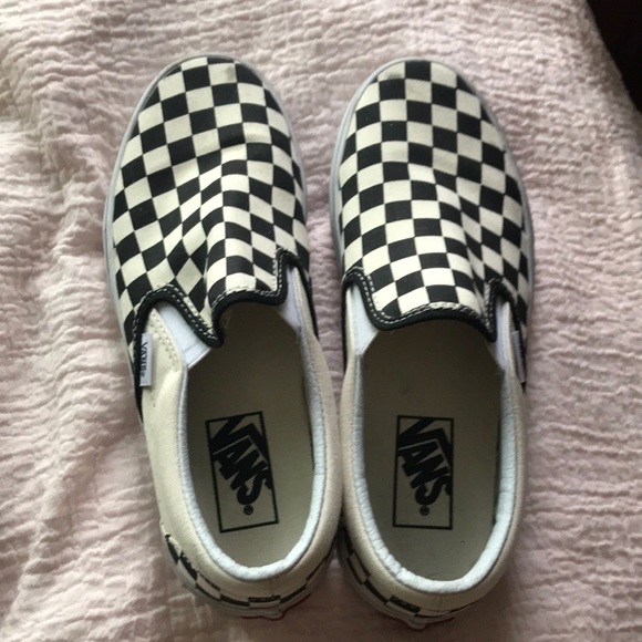 checkered vans size 2